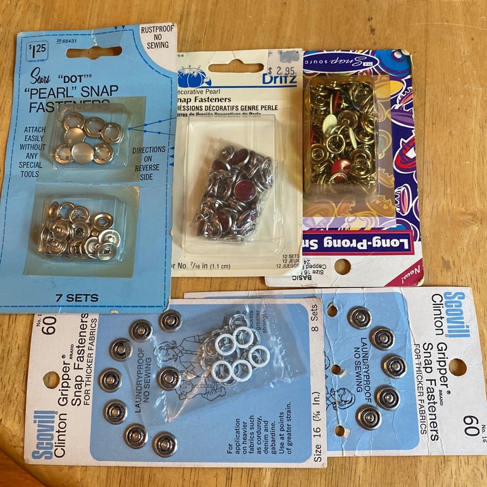 Some snaps set in great condition like new